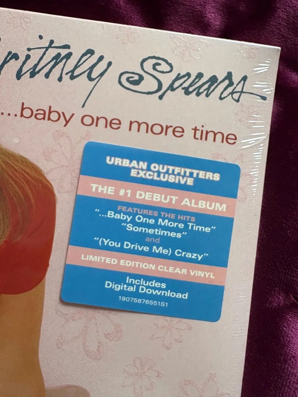 Britney Spears Baby One More Time disco de vinil LP Urban Outfitters transparente clear - Foto 2