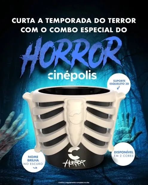 Balde Horror Cinepolis Branco - Foto 2
