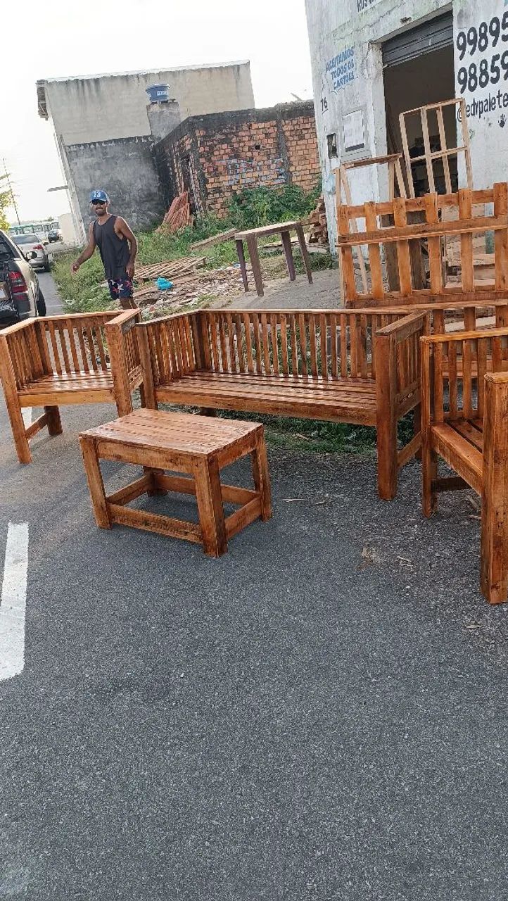 Sofá Premium em palete