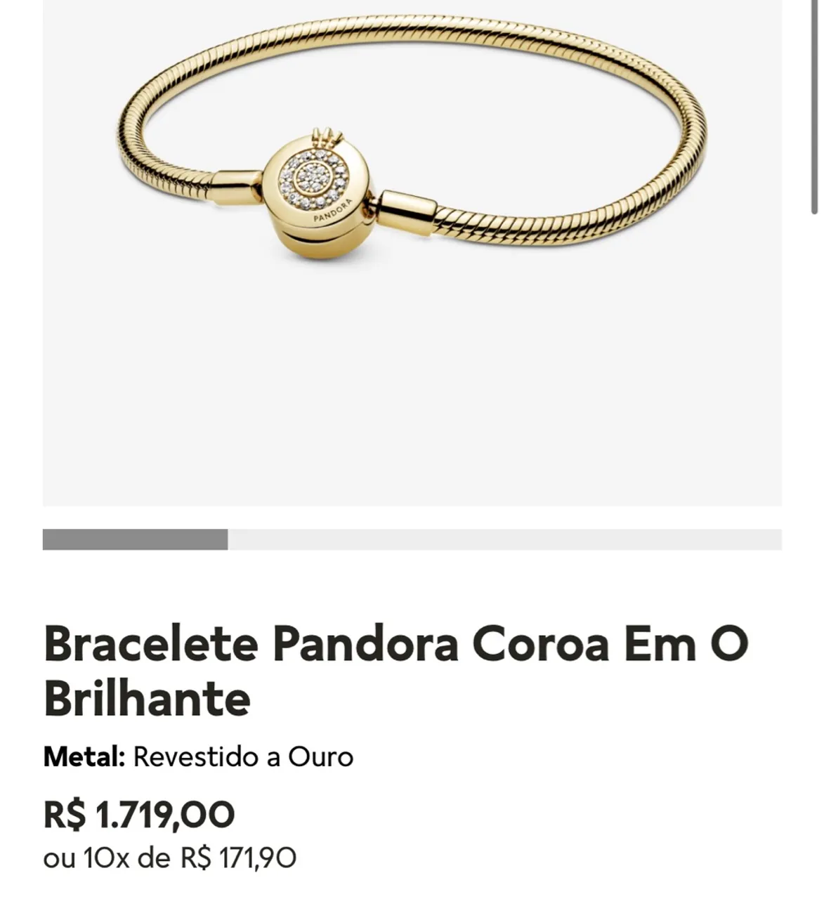Pulseira Pandora Coroa