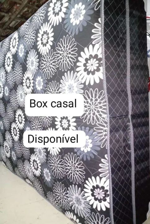 Cama box casal espuma 