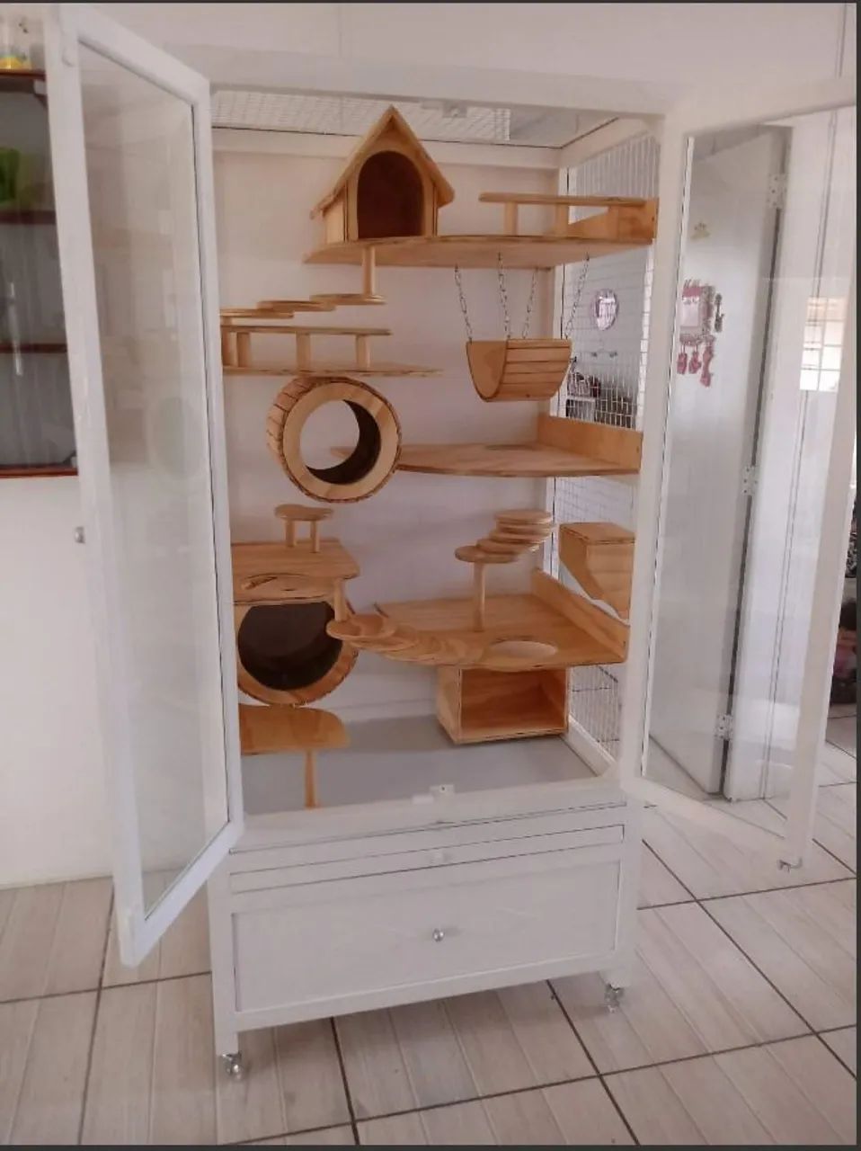 Gaiola para Roedores Grande - Estilo Móvel - Foto 4