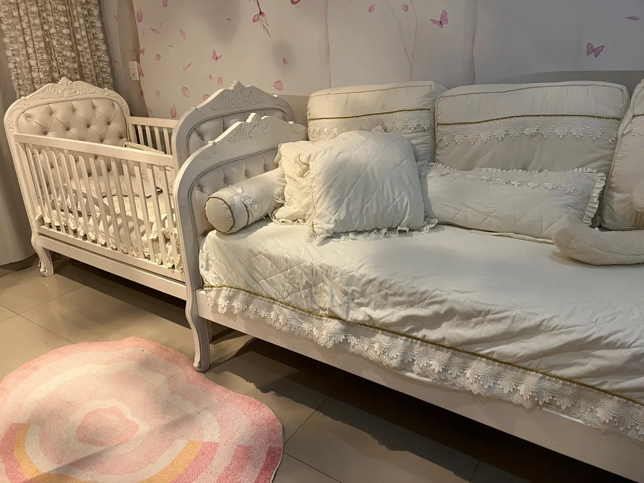 Berço e Cama Infantil Provençal Classico
