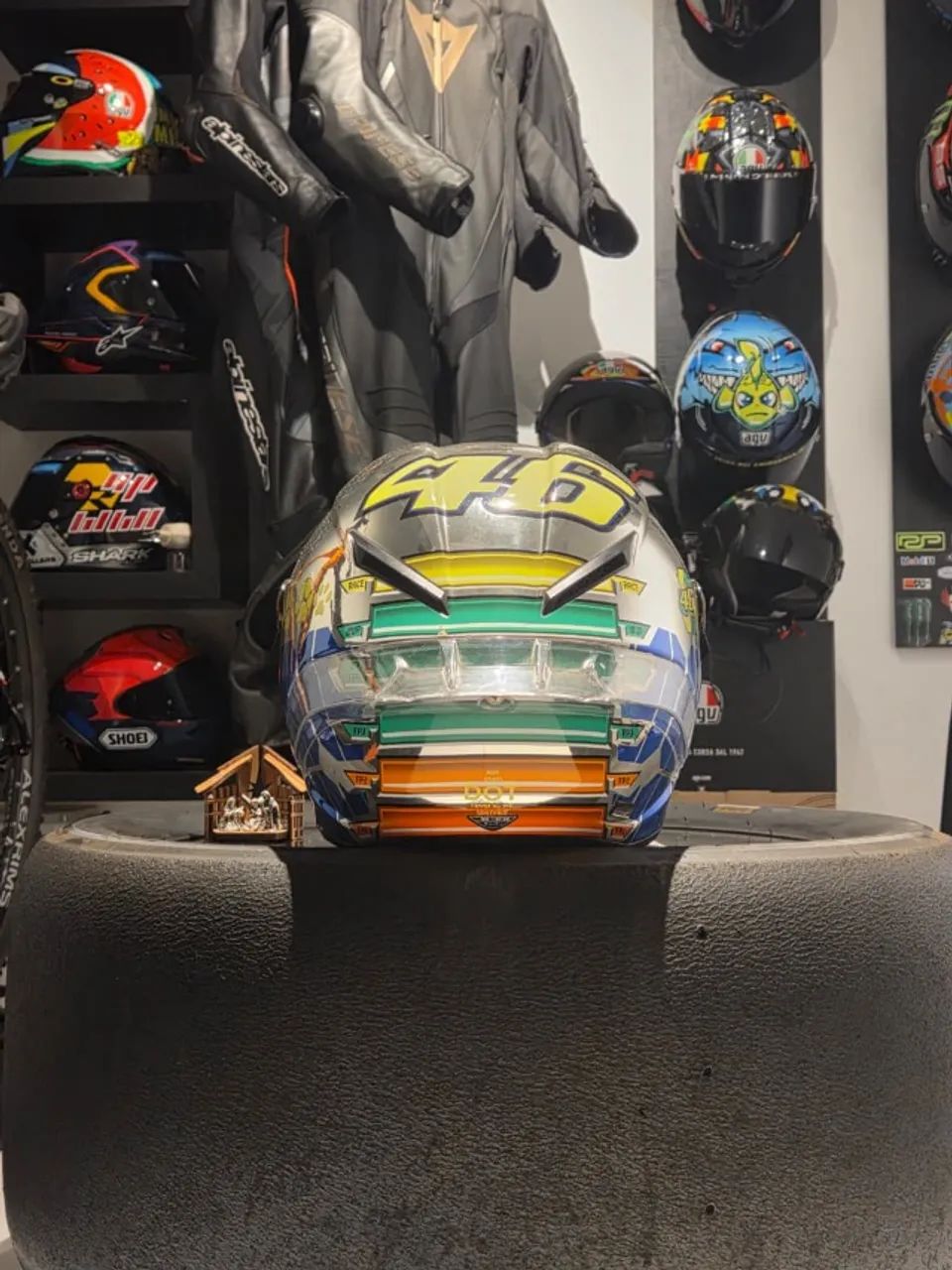 AGV CORSA MUGELLO 2015 VALENTINO ROSSI M 57 58 - Peças para motos