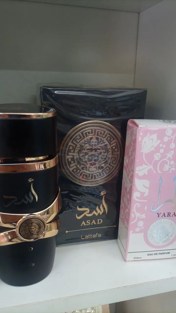 PERFUME ARABE ASAD BLACK 100 ML GANHE UM YARA ROSE DE 50 ML 