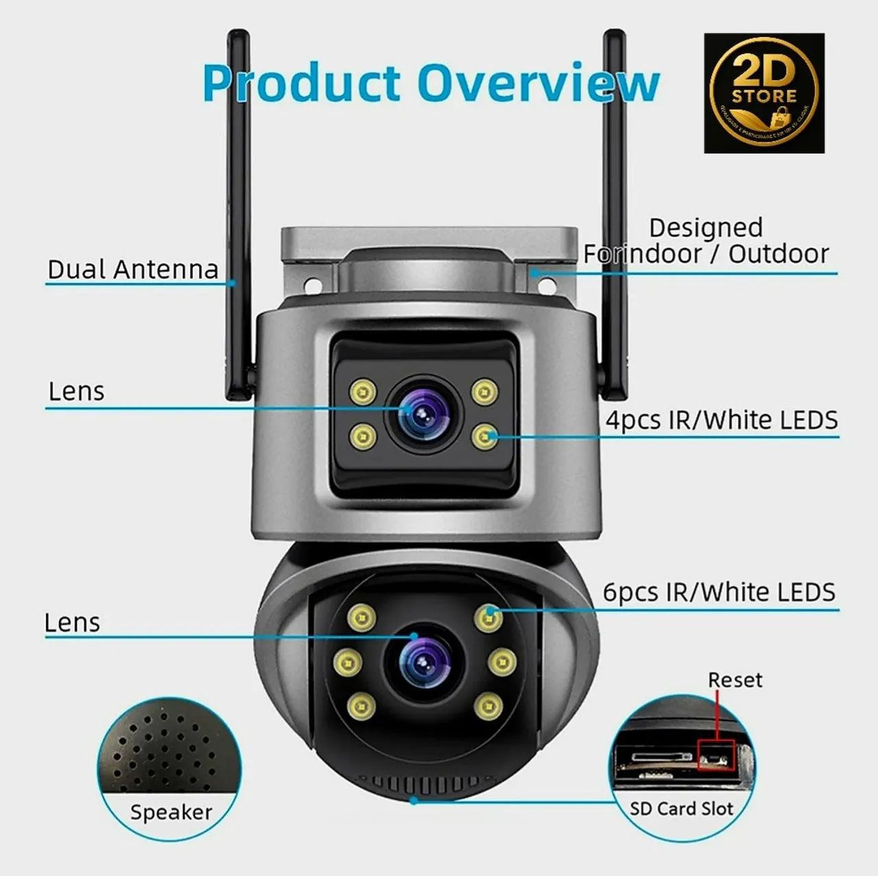Câmera de Segurança Externa com Controle Remoto - Foto 6