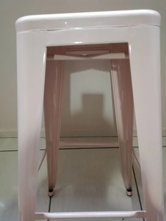 Banqueta em aço  decorativa casa nova  (retirar) - Foto 3