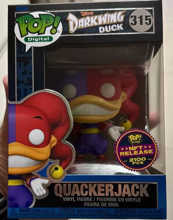  Funko Pop QuackerJack Nft Release 2100 Pieces - Darkwing Duck - Foto 2