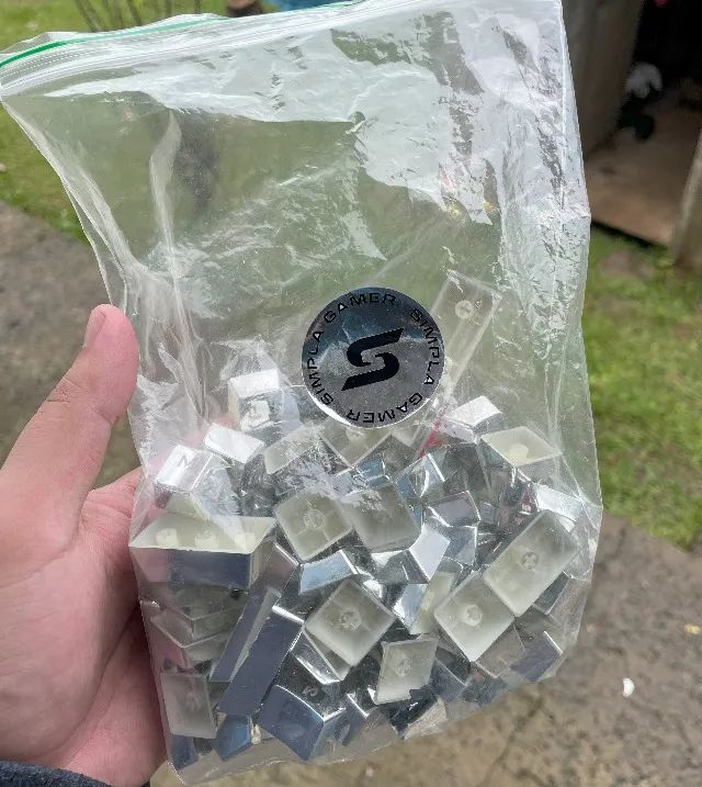 Keycaps Prata Kit Completo - US