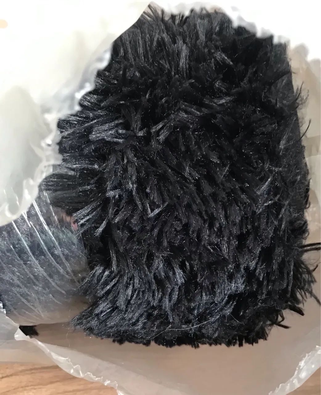 Tapete pelúcia preto 