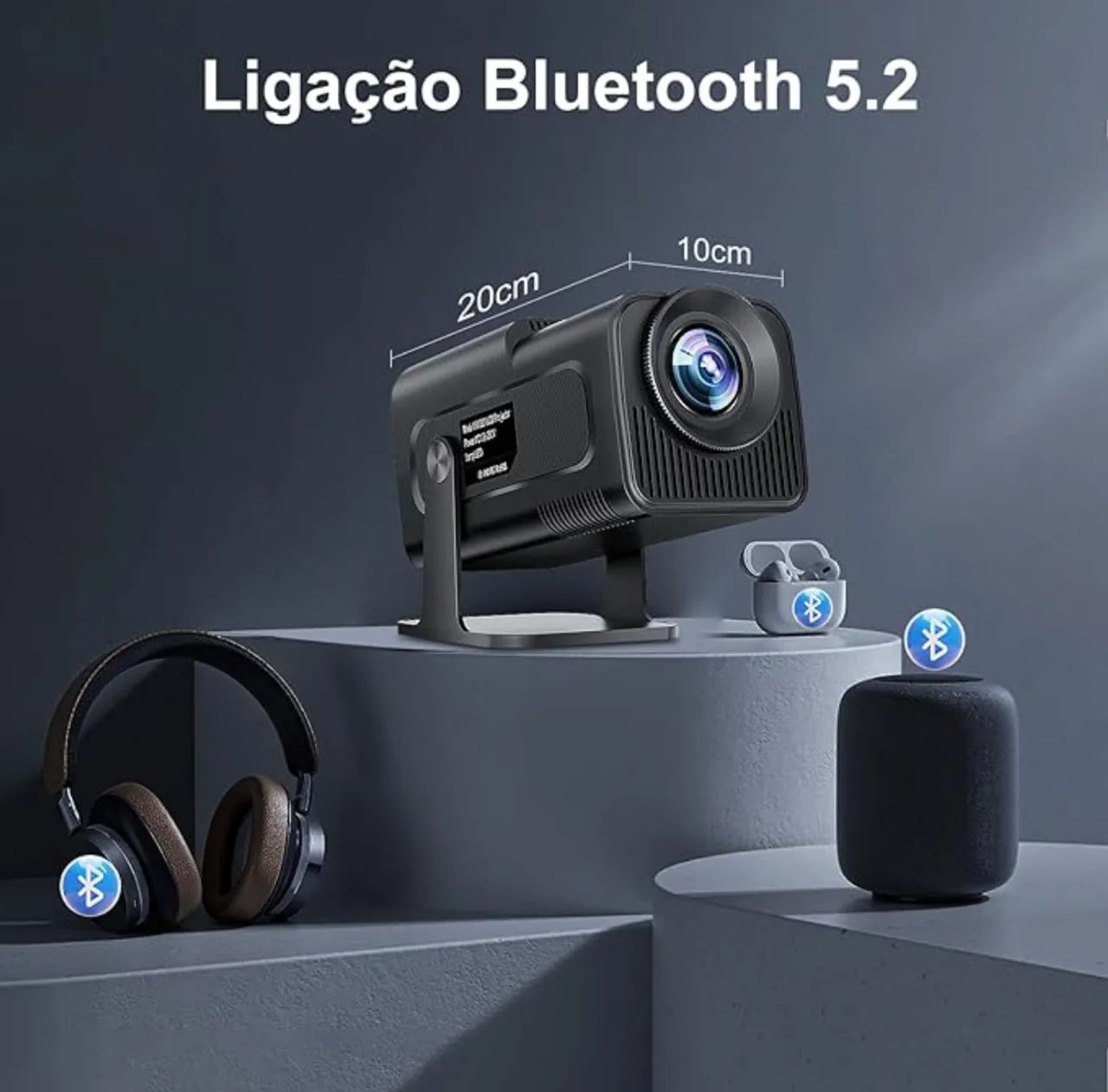 Projetor Portátil LED HY320 Cinema em Casa - Foto 3