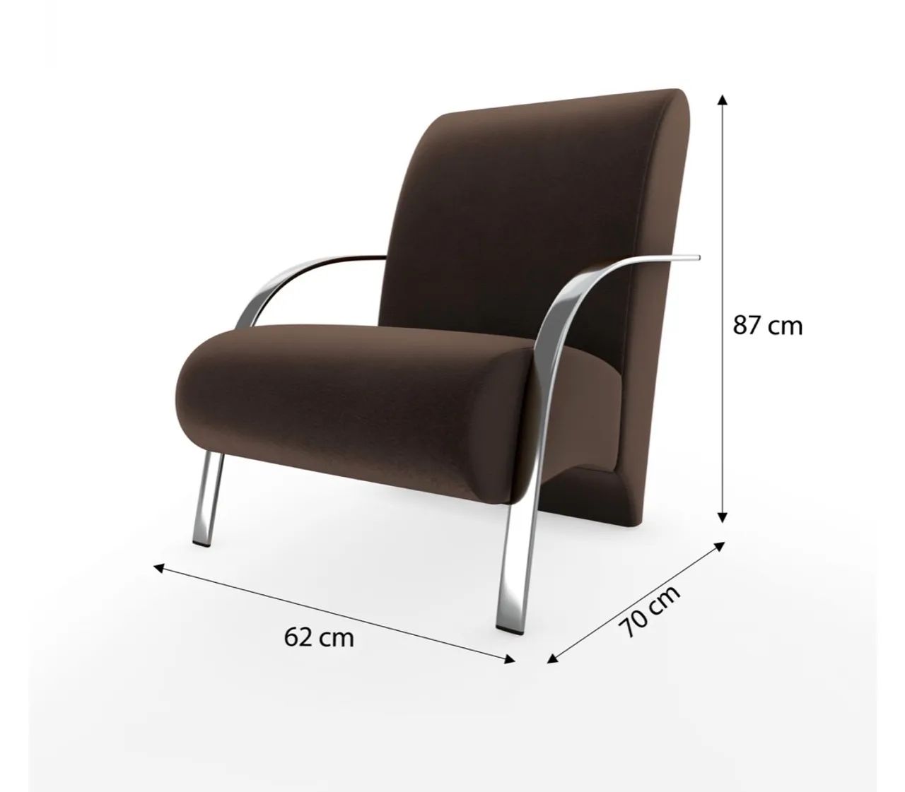 Poltrona Cromada Varias Cores NOVO ENTREGA HOJE