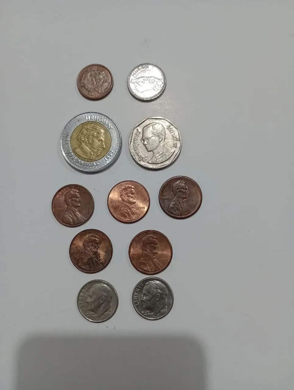 Lote de 11 moedas antigas 