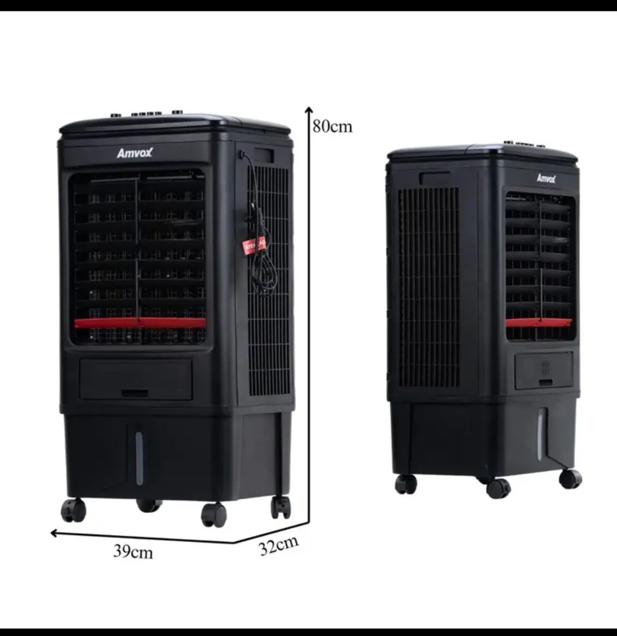 CLIMATIZADOR DE AR FRIO 127V 18 LITROS PRETO AMVOX 