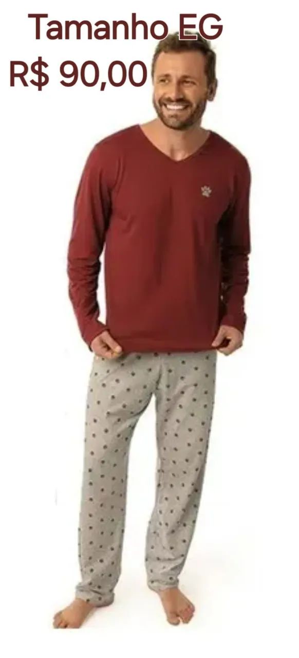Pijama masculino 