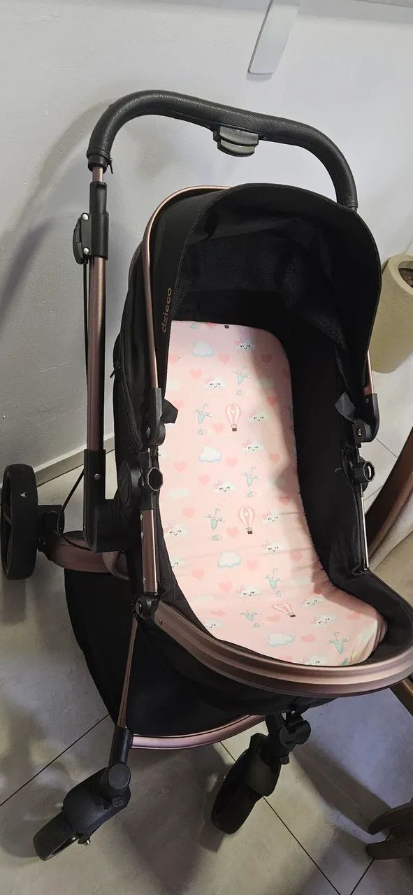 Carrinho galzerano vulkan 360 cor rose - Foto 3