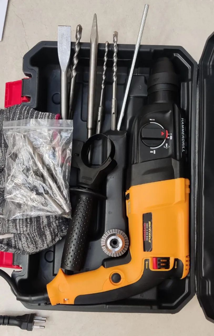 Martelo Rompedor Elétrico 1300W Hardtools - Perfuração/ Demolição Industrial - Foto 3