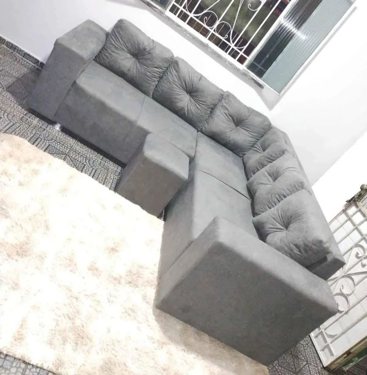 Sofá L 6 lugares