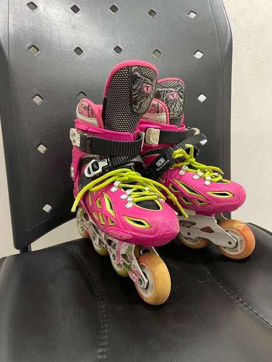 Patins Inline Feminino Rosa