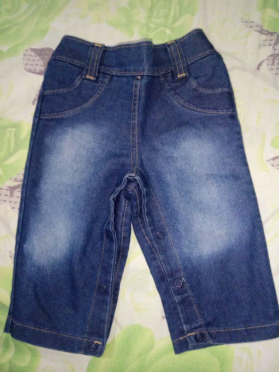 Calça Jeans Bebê - Tamanho P,6-9 Meses