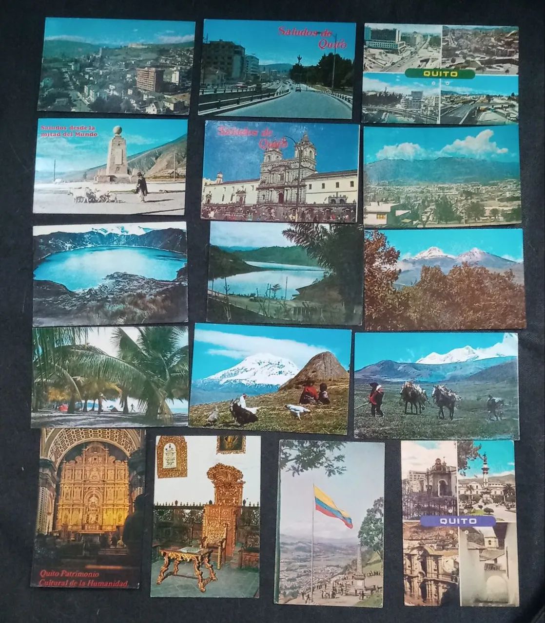 POSTAL - 27 POSTAIS DO ECUADOR -QUITO- 