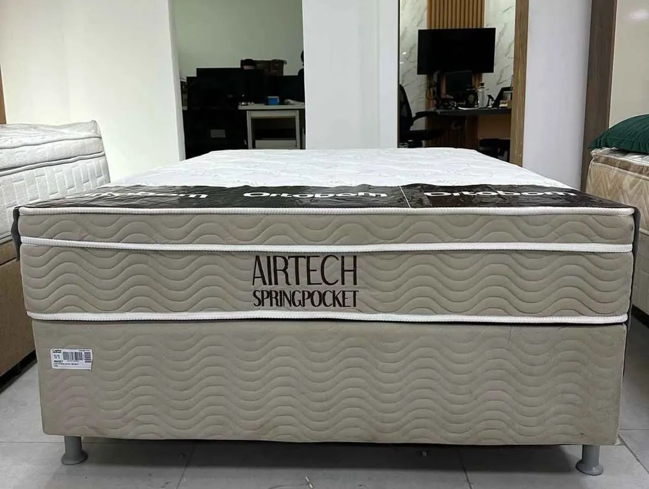 Cama box casal 138x188x25 Ortobommm 
