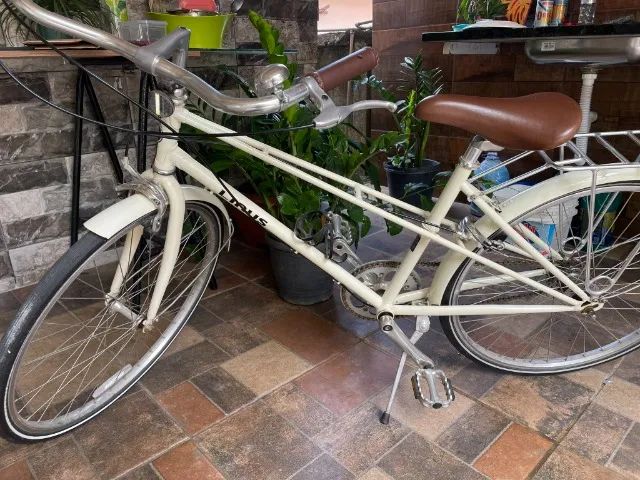 Bicicleta Linus Branca Mixte 3v - Foto 5