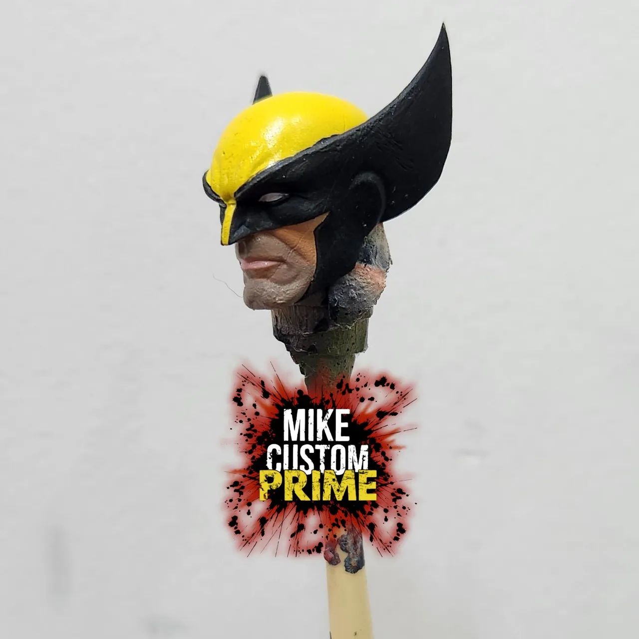 Head custom wolverine jim lee face normal padrão marvel legends  - Foto 3