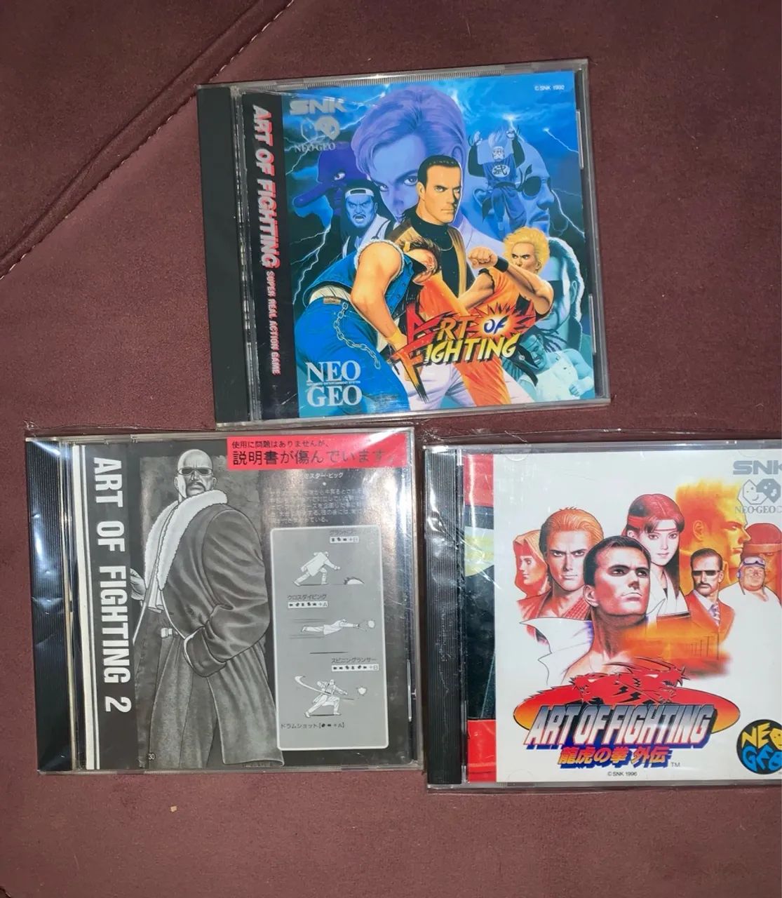 Coleção 3 jogos Art of Fighting - Neo Geo CD