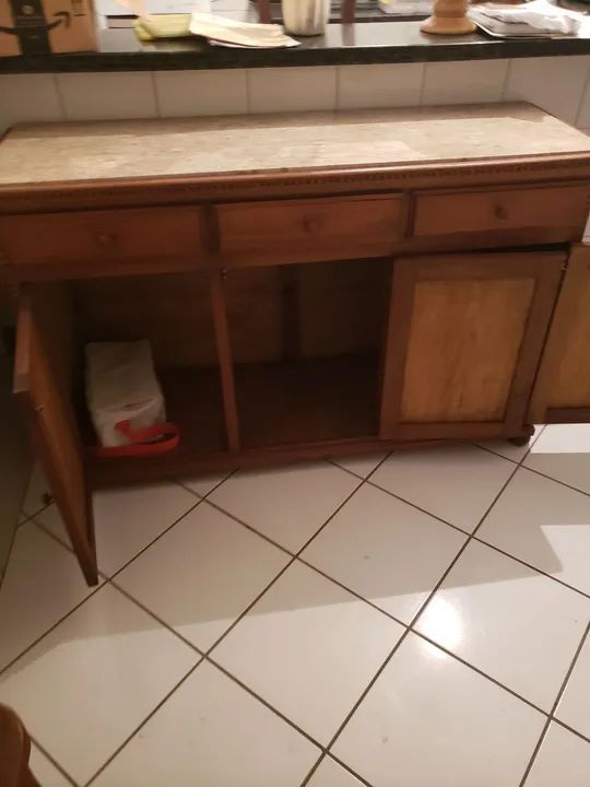 Buffet em madeira e granito  - Foto 4
