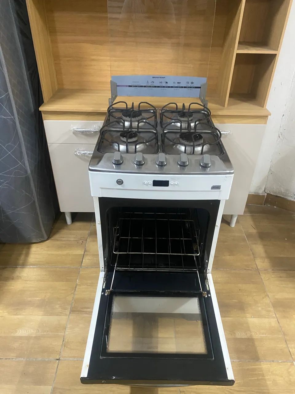 Fogão Brastemp 4 bocas branco funcionando perfeitamente  - Foto 3
