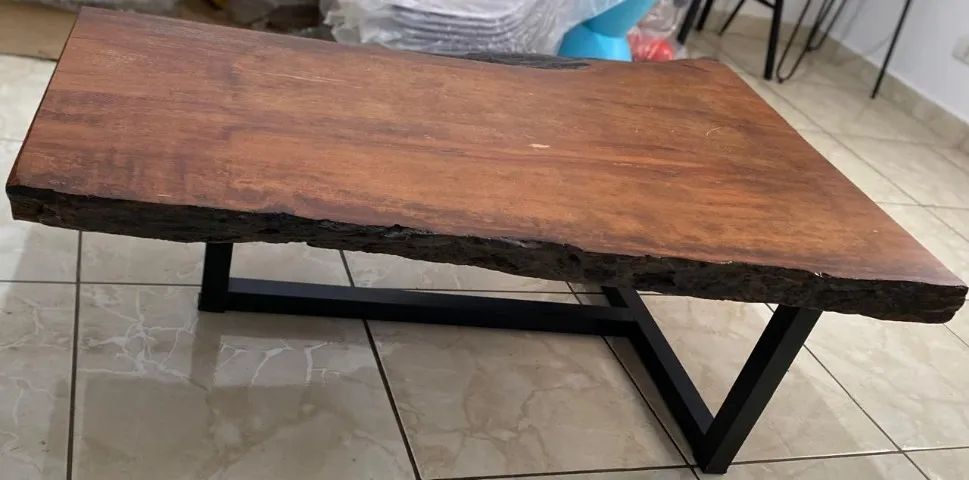 Mesa de Centro c bordas Orgânicas em Madeira Angelim - Foto 3