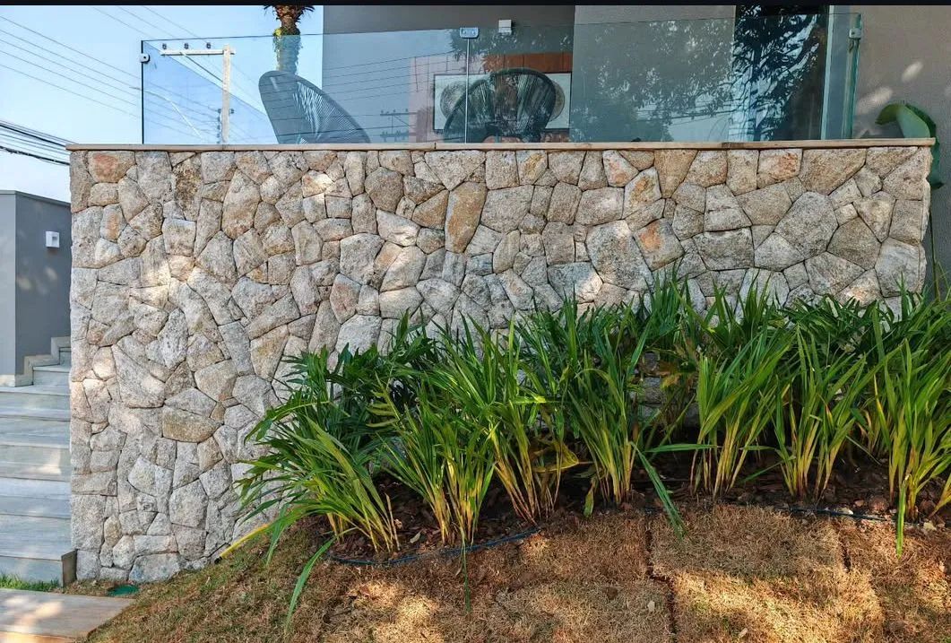 Pedra moledo revestimento de parede