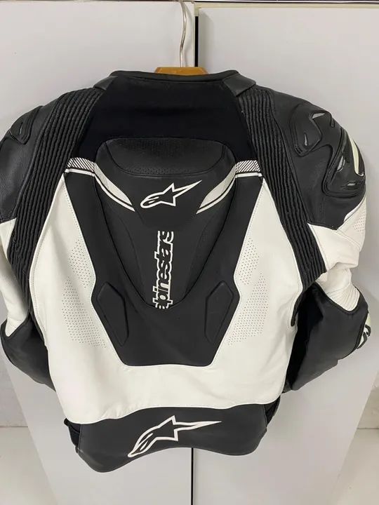 Calça de Motociclista Alpinestars - Couro - Tamanho M - Foto 3