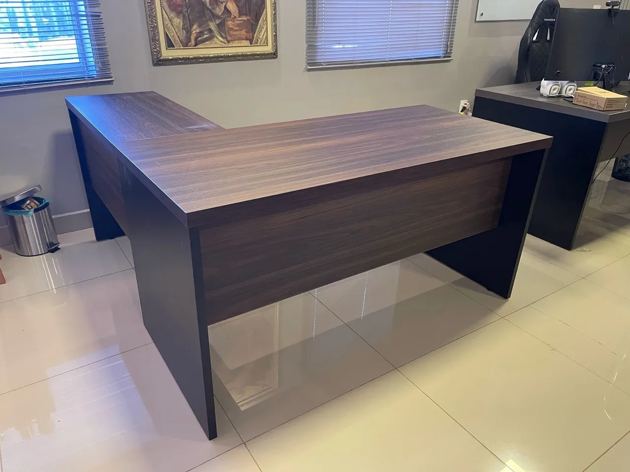 Mesa de Escritório em L 1.50x1.60 - LOJA IKONMIXOFFICE