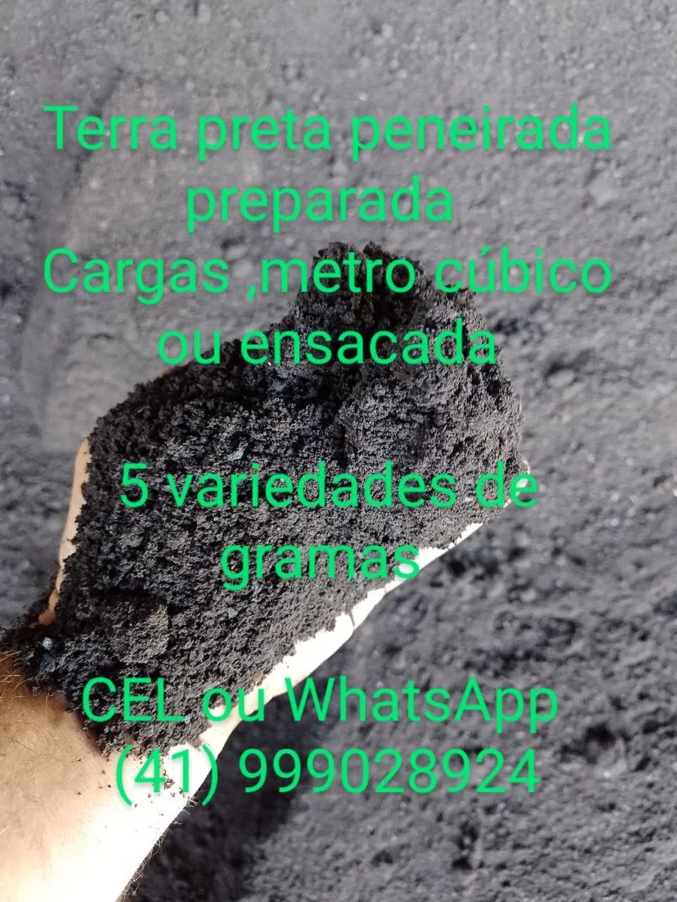 Gramas terra preta 