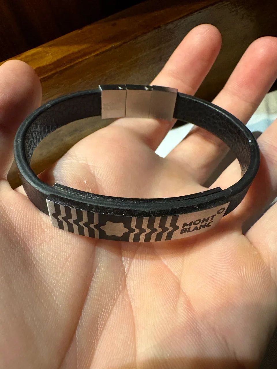 Pulseira Mont Blanc praticamente nova  - Foto 2