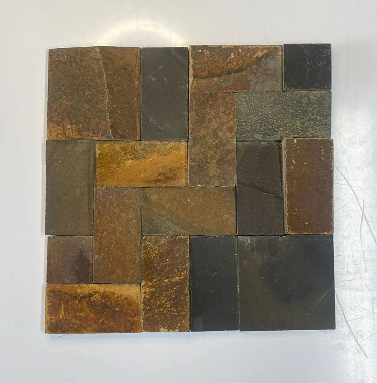 Revestimento pronto para instalação, pedra ferro na placa 30x30 em mosaico  - Foto 2