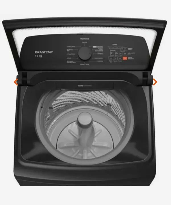 Máquina de Lavar Roupa Brastemp 12kg - Preta - Foto 2