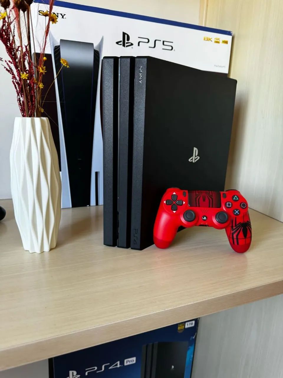 PS4 Pro 1 TB com Controle Spider-Man - Foto 3