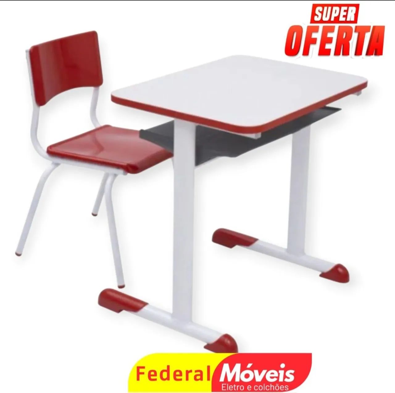 Mesa Escolar Infantil - Tampo de Madeira, Conforto e Durabilidade