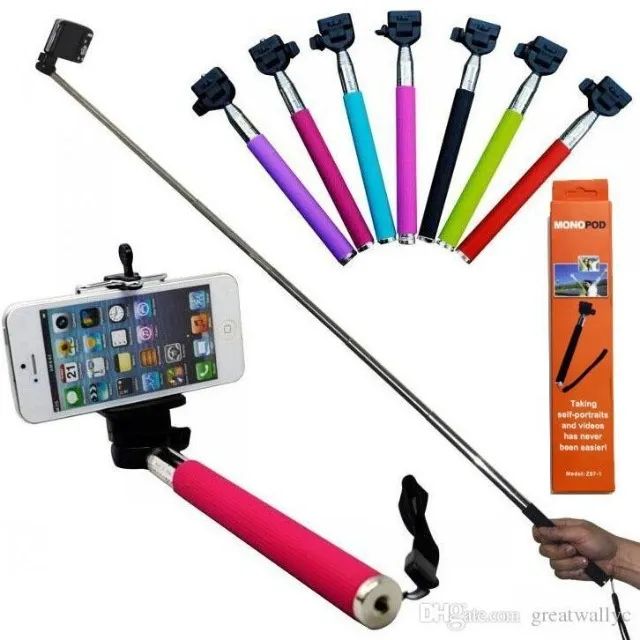 Bastão de Selfie Bluetooth com Controle Remoto - Foto 2
