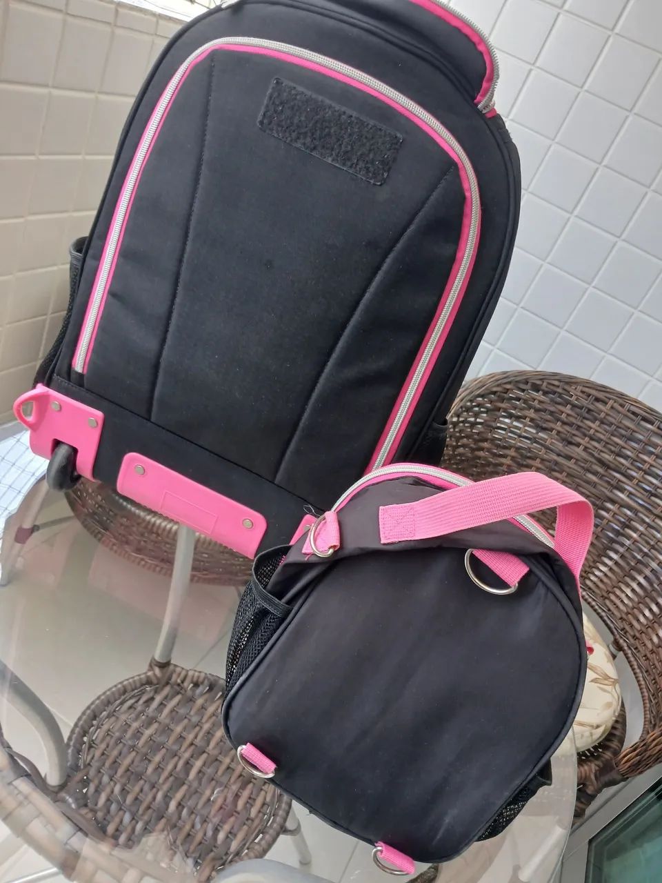 Kit Mochila rodinha e lancheira Rebeca Bombom - Foto 3