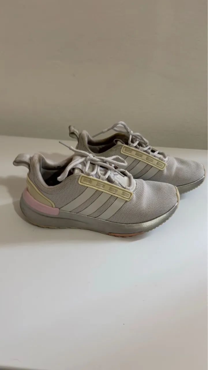 Tênis Adidas Cinza 36 Bem conservado ORIGINAL  - Foto 2
