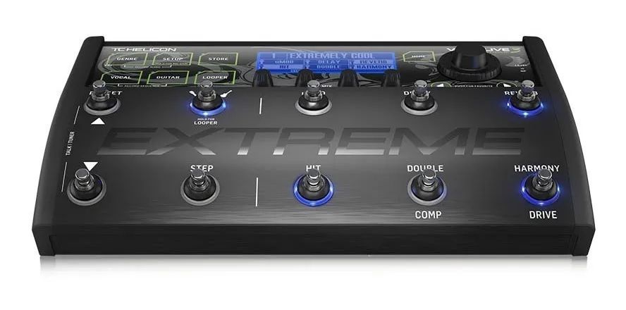Pedal De Efeito Tc Helicon Voicelive 3 Extreme Preto
