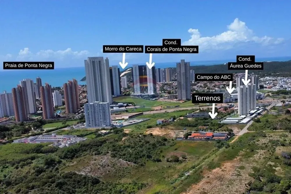 2 Terrenos em Ponta Negra com total de 836,50m², ao lado do Campo do ABC