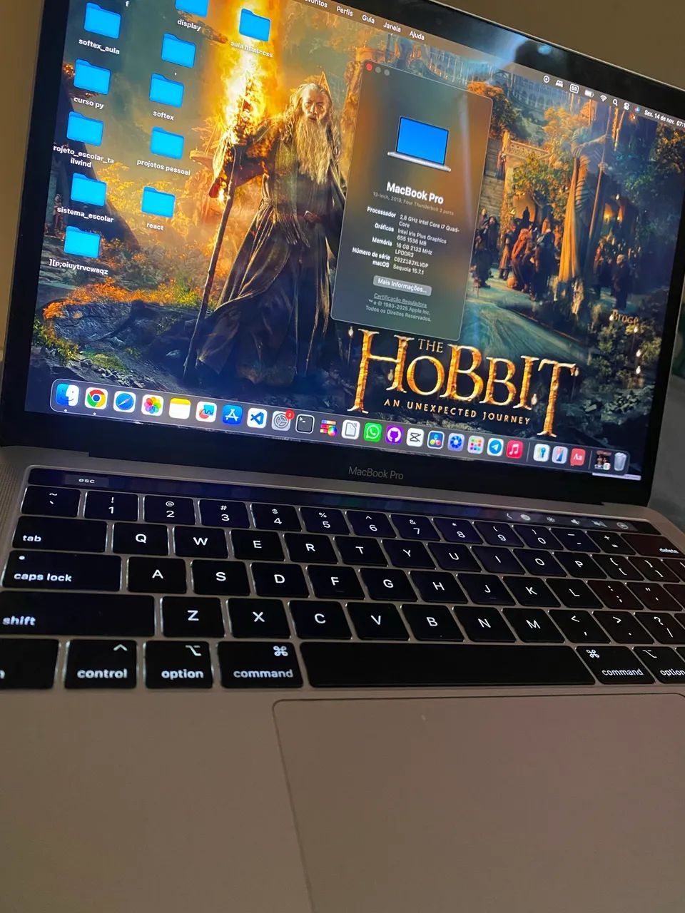 MacBook Pro 2019 (13) i7 16 512 - Notebooks - Fragoso, Paulista