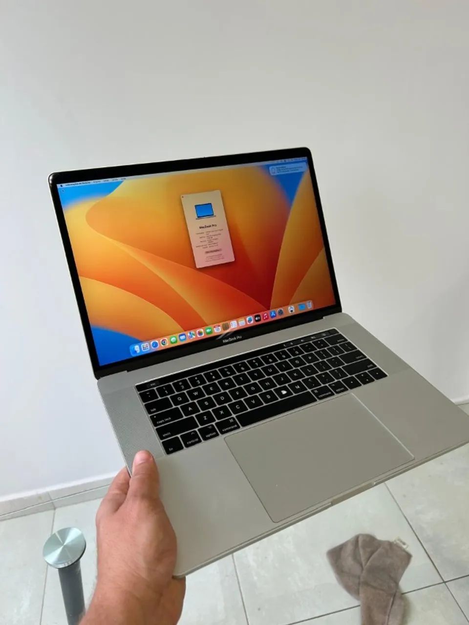 Macbook Pro Retina A1707 2017 I7 16gb 256gb Ssd 15'' Cinza