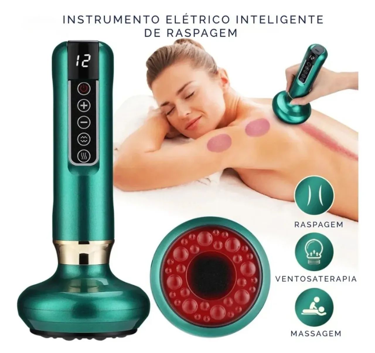 3 in 1 massageador ventosa e infravermelho  - Foto 2