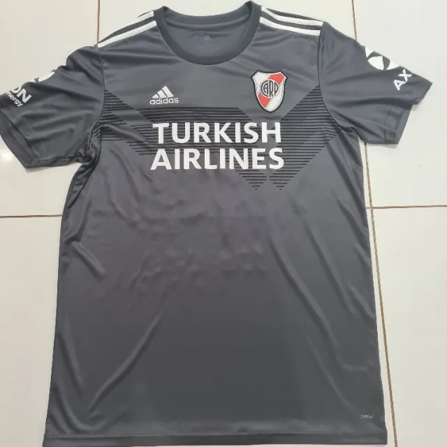 Camisa River Plate Adidas Cinza Tamanho G